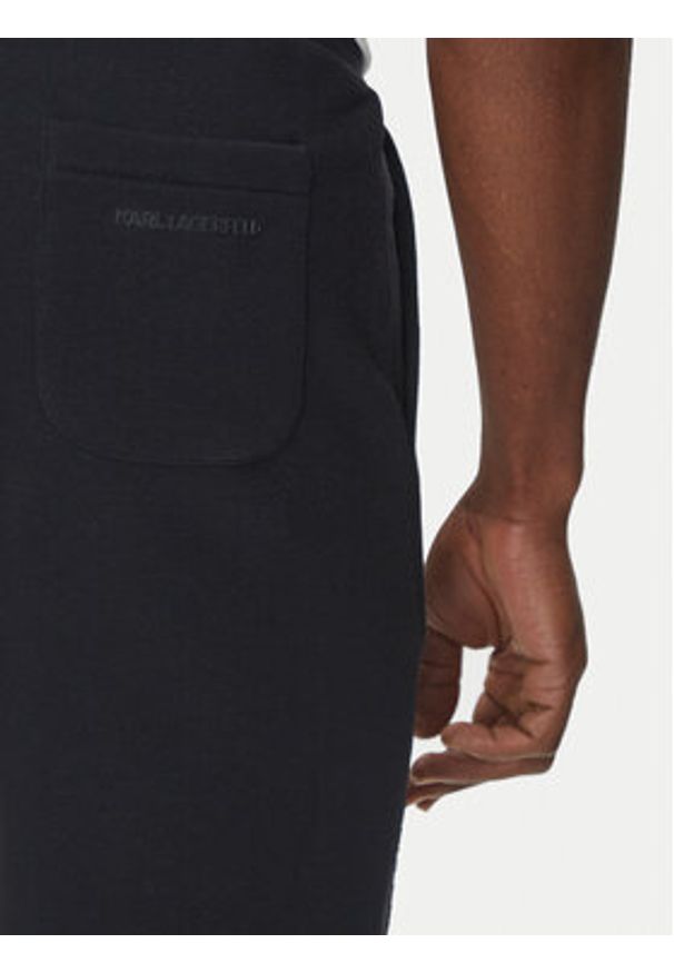 Karl Lagerfeld - KARL LAGERFELD Szorty sportowe 705014 552900 Granatowy Regular Fit. Kolor: niebieski. Materiał: bawełna. Styl: sportowy