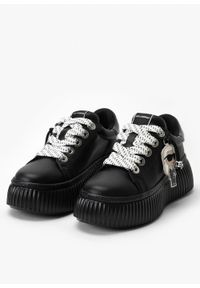 Karl Lagerfeld - Sneakersy Damskie KARL LAGERFELD KREEPER LO Karl NFT Pendant Lace. Okazja: do pracy, na co dzień, na spacer. Kolor: czarny. Sport: turystyka piesza #2
