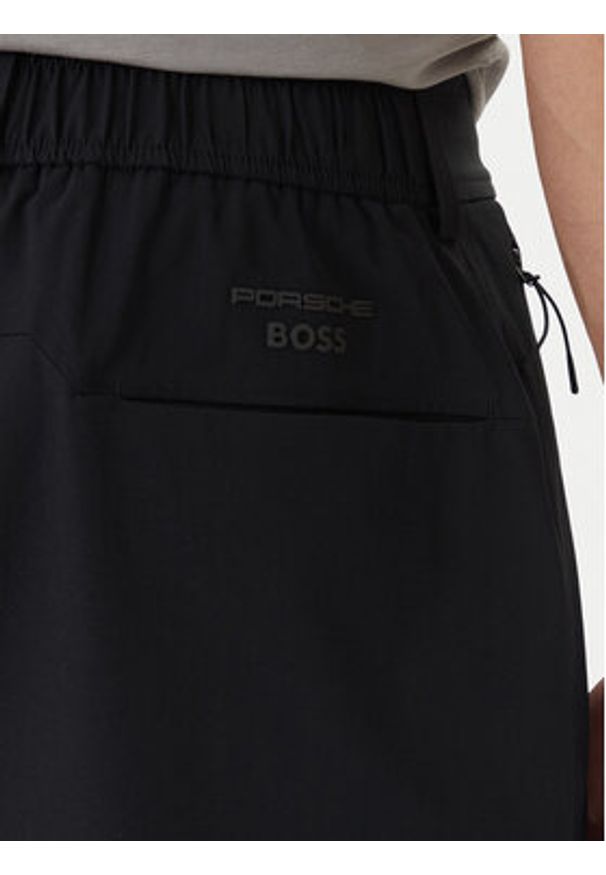 BOSS Szorty materiałowe Spirit70 50559983 Czarny Relaxed Fit. Kolor: czarny. Materiał: syntetyk