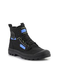 Buty do chodzenia unisex Palladium Pampa HI Recraft. Wysokość cholewki: za kostkę. Zapięcie: sznurówki. Kolor: czarny. Materiał: materiał, syntetyk, tkanina. Szerokość cholewki: normalna. Sport: turystyka piesza