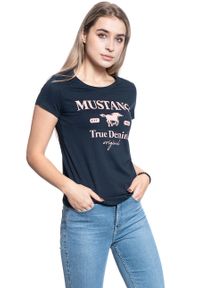 Mustang - DAMSKI T-SHIRT MUSTANG ALINA C PRINT 1010733 4136. Wzór: nadruk #5