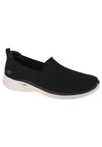 skechers - Buty sportowe Sneakersy damskie, Skechers Go Walk 6 - Clear Virtue. Kolor: czarny. Sport: turystyka piesza