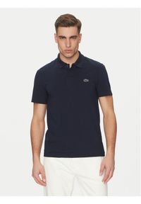 Lacoste Polo DH5522 Granatowy Regular Fit. Typ kołnierza: polo. Kolor: niebieski. Materiał: bawełna, syntetyk