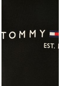 TOMMY HILFIGER - Tommy Hilfiger - Bluza MW0MW10752. Okazja: na co dzień. Typ kołnierza: kaptur. Kolor: czarny. Wzór: aplikacja. Styl: casual #3