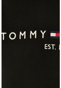 TOMMY HILFIGER - Tommy Hilfiger - Bluza MW0MW10752. Okazja: na co dzień. Typ kołnierza: kaptur. Kolor: czarny. Wzór: aplikacja. Styl: casual #3