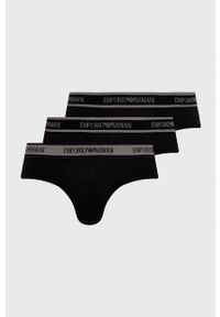 Emporio Armani Underwear - Slipy (3-pack). Kolor: czarny