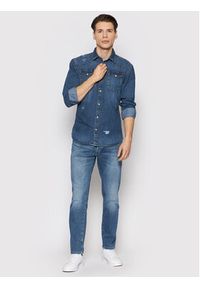 Jack & Jones - Jack&Jones Koszula jeansowa Sheridan 12188543 Granatowy Regular Fit. Kolor: niebieski. Materiał: jeans, bawełna #4