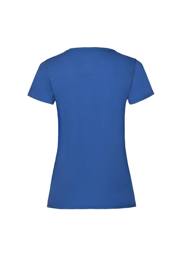 FRUIT OF THE LOOM - Koszulka Damska Valueweight. Kolor: niebieski. Sport: turystyka piesza