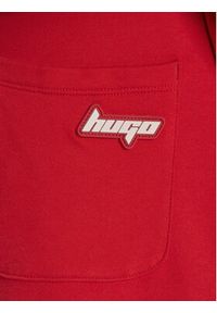 Hugo - HUGO Spodnie dresowe Norata_B 50542564 Czerwony Baggy Fit. Kolor: czerwony. Materiał: bawełna #3