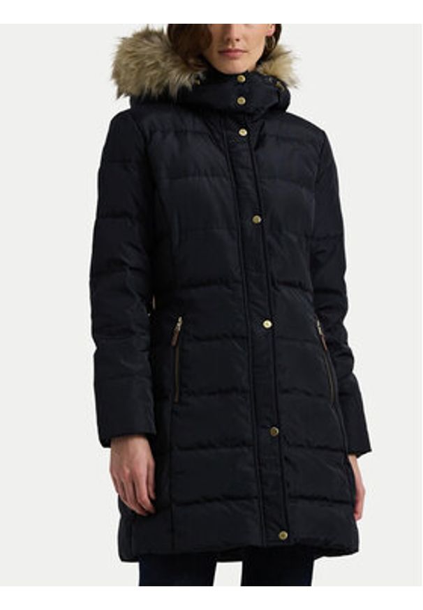 Lauren Ralph Lauren - LAUREN RALPH LAUREN Płaszcz zimowy 297957517002 Granatowy Regular Fit. Kolor: niebieski. Materiał: syntetyk. Sezon: zima