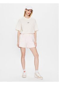 New Balance Szorty sportowe WS23552 Różowy Relaxed Fit. Kolor: różowy. Materiał: bawełna #4