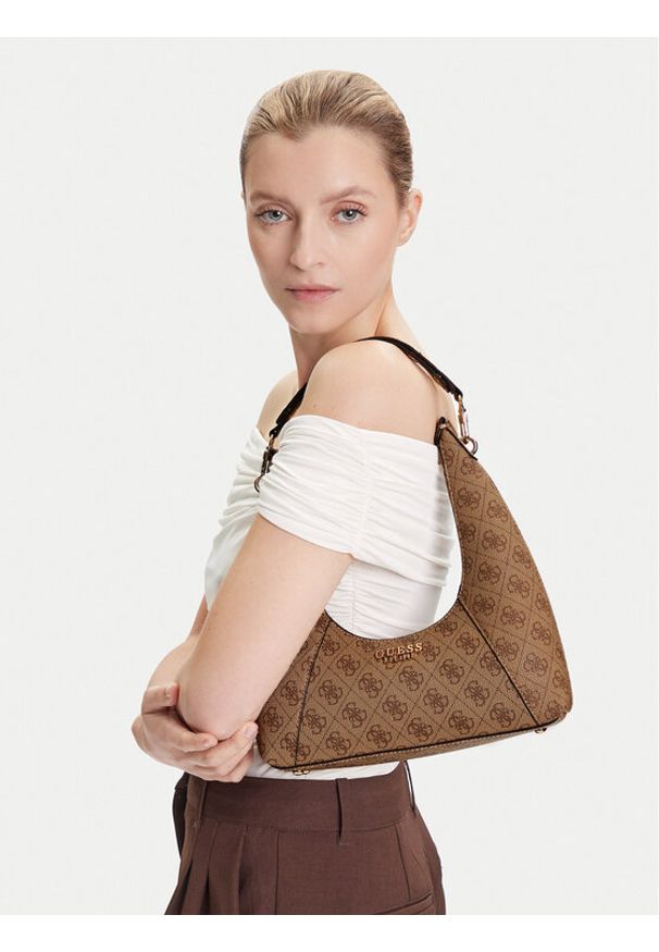 Guess Torebka Calista HWSG73 34170 Beżowy. Kolor: beżowy. Materiał: skórzane