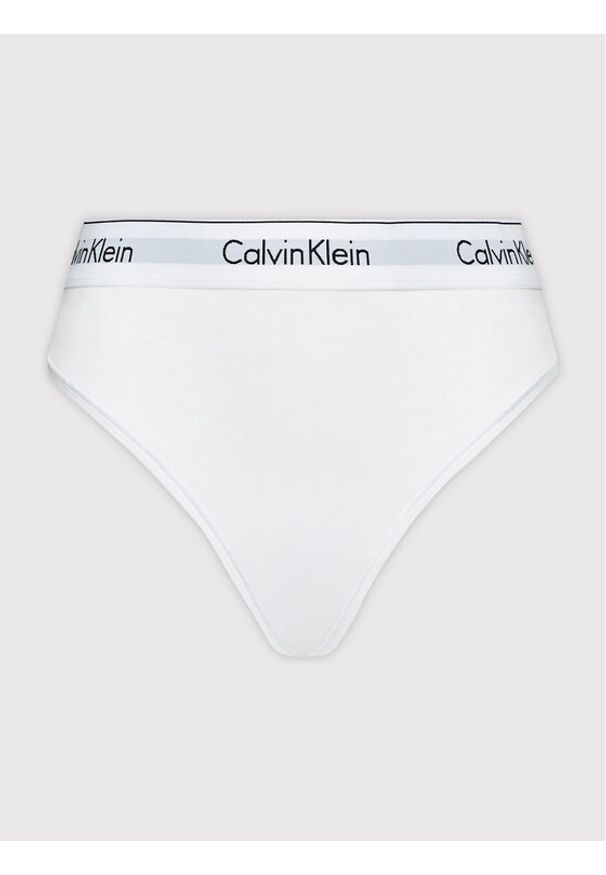 Calvin Klein Underwear Stringi 000QF5117E Biały. Kolor: biały. Materiał: bawełna