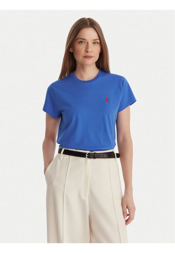 Polo Ralph Lauren T-Shirt 211B14605004 Niebieski Classic Fit. Typ kołnierza: polo. Kolor: niebieski. Materiał: bawełna