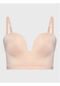 Wonderbra Biustonosz push-up WB000BHM Beżowy. Kolor: beżowy. Materiał: syntetyk. Rodzaj stanika: push-up