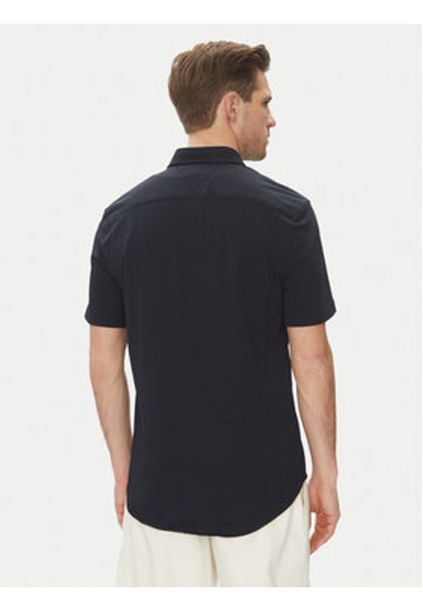 TOMMY HILFIGER - Tommy Hilfiger Koszula Performance MW0MW38663 Granatowy Regular Fit. Kolor: niebieski. Materiał: bawełna