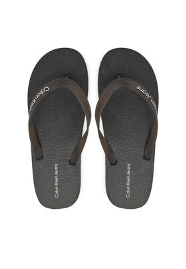 Calvin Klein Jeans Japonki Thong+ Tpu YM0YM01265 Czarny. Kolor: czarny