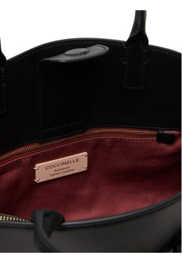 Coccinelle Torebka TLA Coccinellesabine E1 TLA 18 04 01 Czarny. Kolor: czarny. Materiał: skórzane