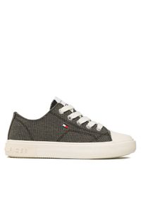 TOMMY HILFIGER - Tommy Hilfiger Trampki Low Cut Lace-Up Sneaker T3X9-32827-0890 M Czarny. Kolor: czarny. Materiał: materiał #1