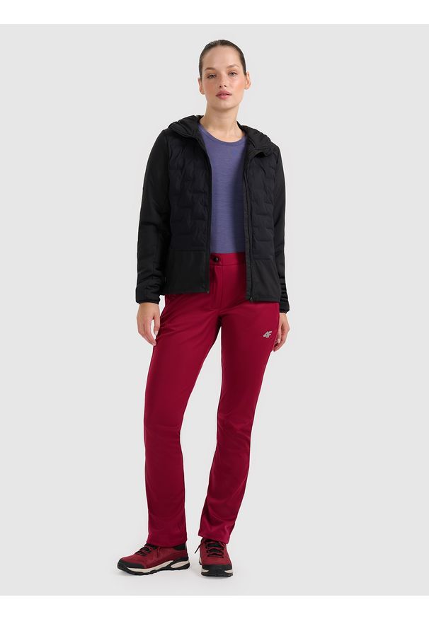 4f - 4F Kurtka trekkingowa z wypełnieniem Primaloft Silver damska - czarna XS. Kolor: czarny. Materiał: materiał. Technologia: Primaloft. Sport: wspinaczka, turystyka piesza