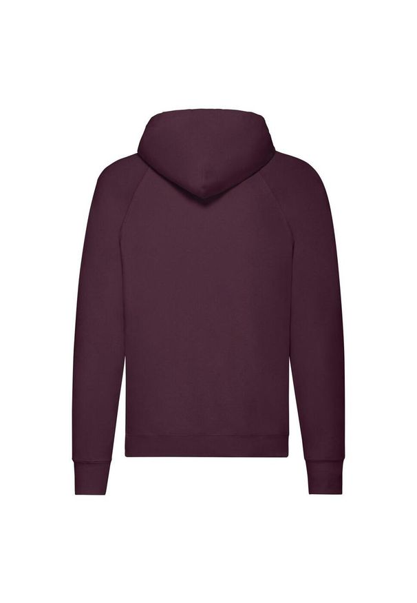 FRUIT OF THE LOOM - Lekka Męska Bluza Z Kapturem. Typ kołnierza: kaptur. Kolor: czerwony, wielokolorowy, brązowy