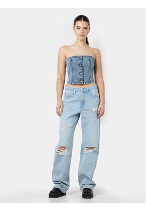 Noisy may - Noisy May Jeansy Frilla 27030393 Niebieski Straight Fit. Kolor: niebieski