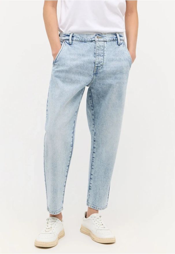 Męskie Spodnie Jeansowe Mustang Style Toledo Loose Denim Blue 1015137 5000 212