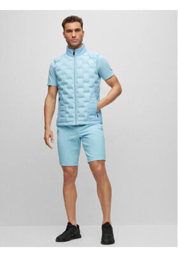 BOSS - Boss Szorty materiałowe S_Drax 50487535 Niebieski Slim Fit. Kolor: niebieski. Materiał: syntetyk