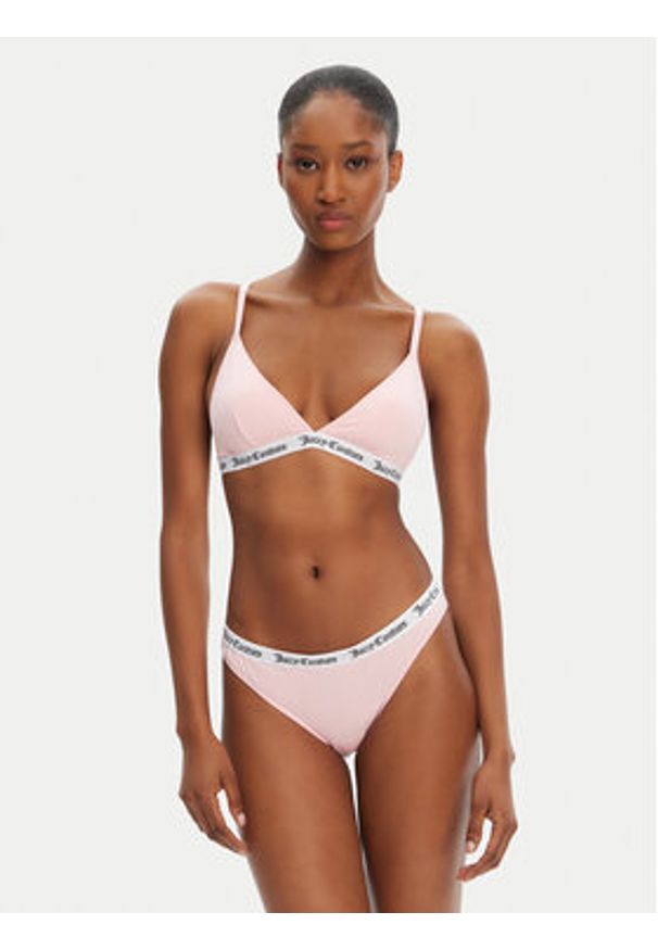 Juicy Couture Biustonosz braletka JCLQB224518 Różowy. Kolor: różowy. Materiał: bawełna
