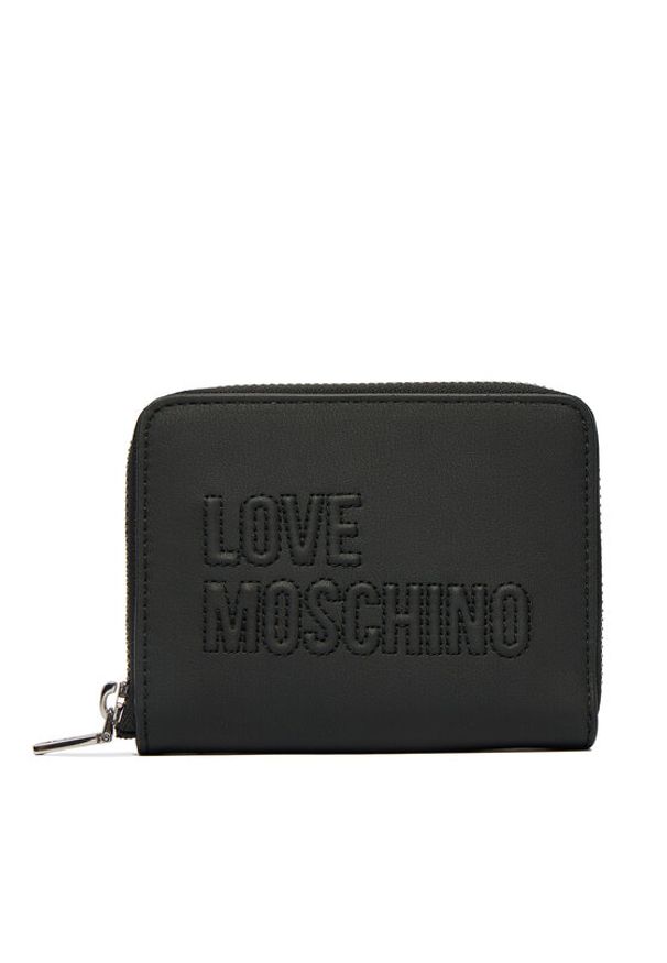 Love Moschino - LOVE MOSCHINO Portfel JC5502PP0OLE0000 Czarny. Kolor: czarny. Materiał: skóra