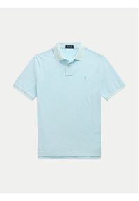 Polo Ralph Lauren Polo 710969626002 Błękitny Custom Slim Fit. Typ kołnierza: polo. Kolor: niebieski. Materiał: bawełna