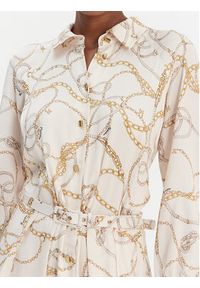 Marciano Guess Sukienka koszulowa 6RGK33 7439A Écru Regular Fit. Materiał: wiskoza. Typ sukienki: koszulowe #2