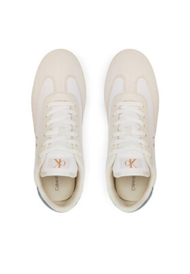 Calvin Klein Jeans Sneakersy Classic Cupsole Low Mix Mg YM0YM01169 Écru. Materiał: materiał