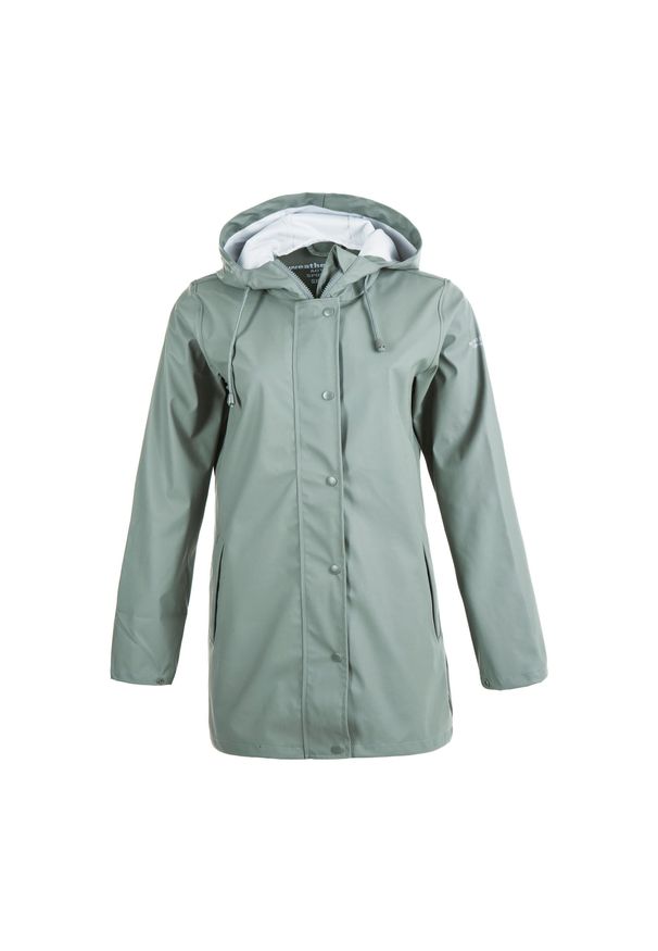 Damska kurtka wodoodporna Weather Report Petra. Kolor: biały, szary, wielokolorowy, zielony. Sport: turystyka piesza