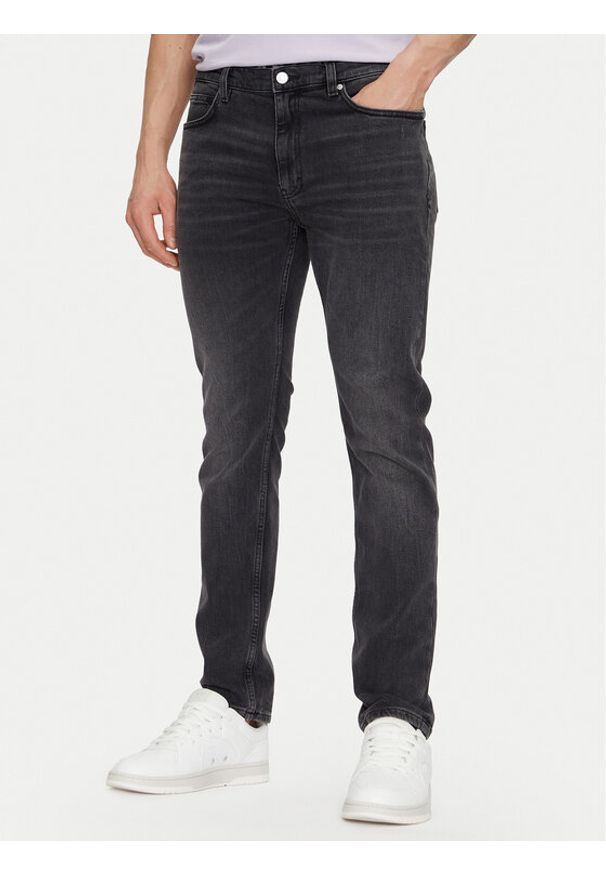 Hugo - HUGO Jeansy 50530591 Szary Extra Slim Fit. Kolor: szary