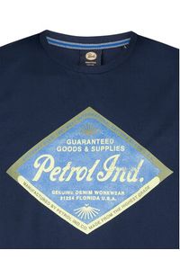 Petrol Industries T-Shirt M-1050-TSR634 Granatowy Regular Fit. Kolor: niebieski. Materiał: bawełna