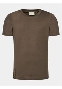 outhorn - Outhorn T-Shirt OTHAW23TTSHM0937 Khaki Regular Fit. Kolor: brązowy. Materiał: bawełna