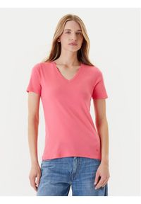 United Colors of Benetton - United Colors Of Benetton T-Shirt 3GA2E4230 Różowy Regular Fit. Kolor: różowy. Materiał: bawełna