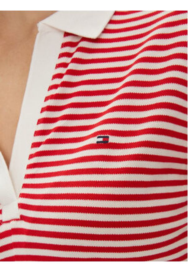 TOMMY HILFIGER - Tommy Hilfiger Sukienka letnia WW0WW41567 Czerwony Regular Fit. Kolor: czerwony. Materiał: bawełna. Sezon: lato