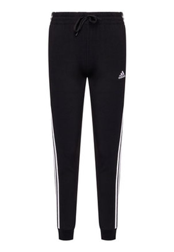Adidas - adidas Spodnie dresowe 3-Stripes GM5542 Czarny Slim Fit. Kolor: czarny. Materiał: bawełna