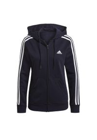 Adidas - Bluza damska adidas Essentials French. Kolor: biały, wielokolorowy, niebieski