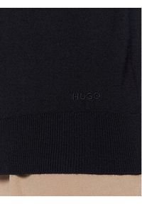 Hugo Sweter San Cedric-M1 50476832 Granatowy Slim Fit. Kolor: niebieski. Materiał: wełna