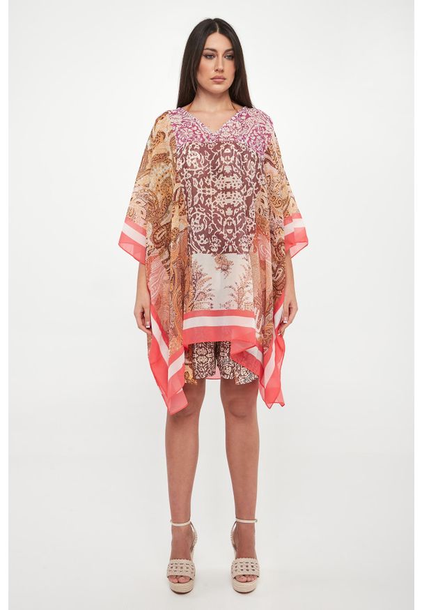 Liu Jo - Narzutka plażowa z wzorem paisley LIU JO. Okazja: na plażę. Wzór: paisley