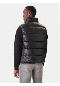 Karl Lagerfeld - KARL LAGERFELD Kamizelka 505023 554590 Czarny Regular Fit. Typ kołnierza: dekolt w karo. Kolor: czarny. Materiał: syntetyk