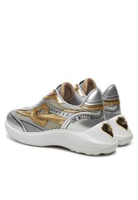 Love Moschino - LOVE MOSCHINO Sneakersy JA15406G0LIQC90A Srebrny. Kolor: srebrny. Materiał: materiał #6