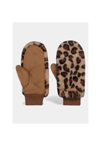 Rękawiczki Damskie Barts Fur Mitts. Kolor: brązowy. Sezon: zima. Sport: turystyka piesza #1