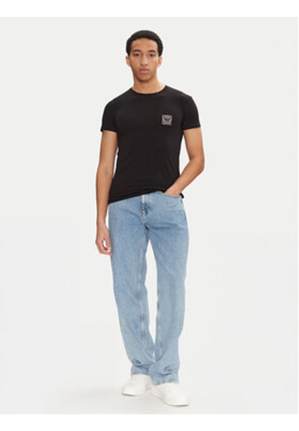 Emporio Armani Underwear T-Shirt EM000375 AF10798 UC001 Czarny Slim Fit. Kolor: czarny. Materiał: bawełna