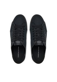 TOMMY HILFIGER - Tommy Hilfiger Tenisówki Core Corporate Vulc Canvas FM0FM05398 Czarny. Kolor: czarny. Materiał: materiał #5
