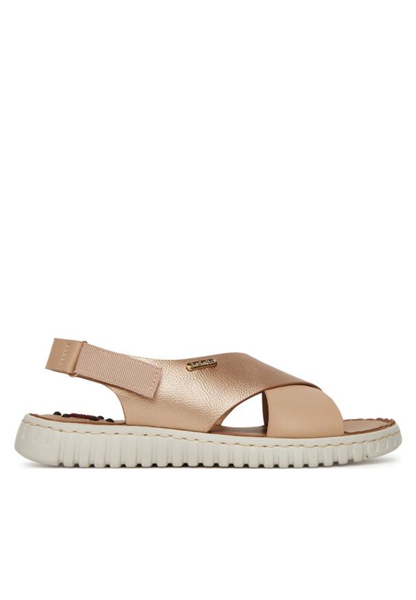 Go Soft Sandały LA3T9143-8 Złoty. Kolor: złoty. Materiał: syntetyk, materiał