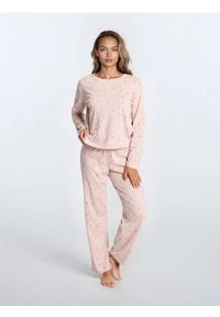 Sinsay - Bawełniana piżama dwuczęściowa - różowy. Kolor: różowy. Materiał: bawełna #1